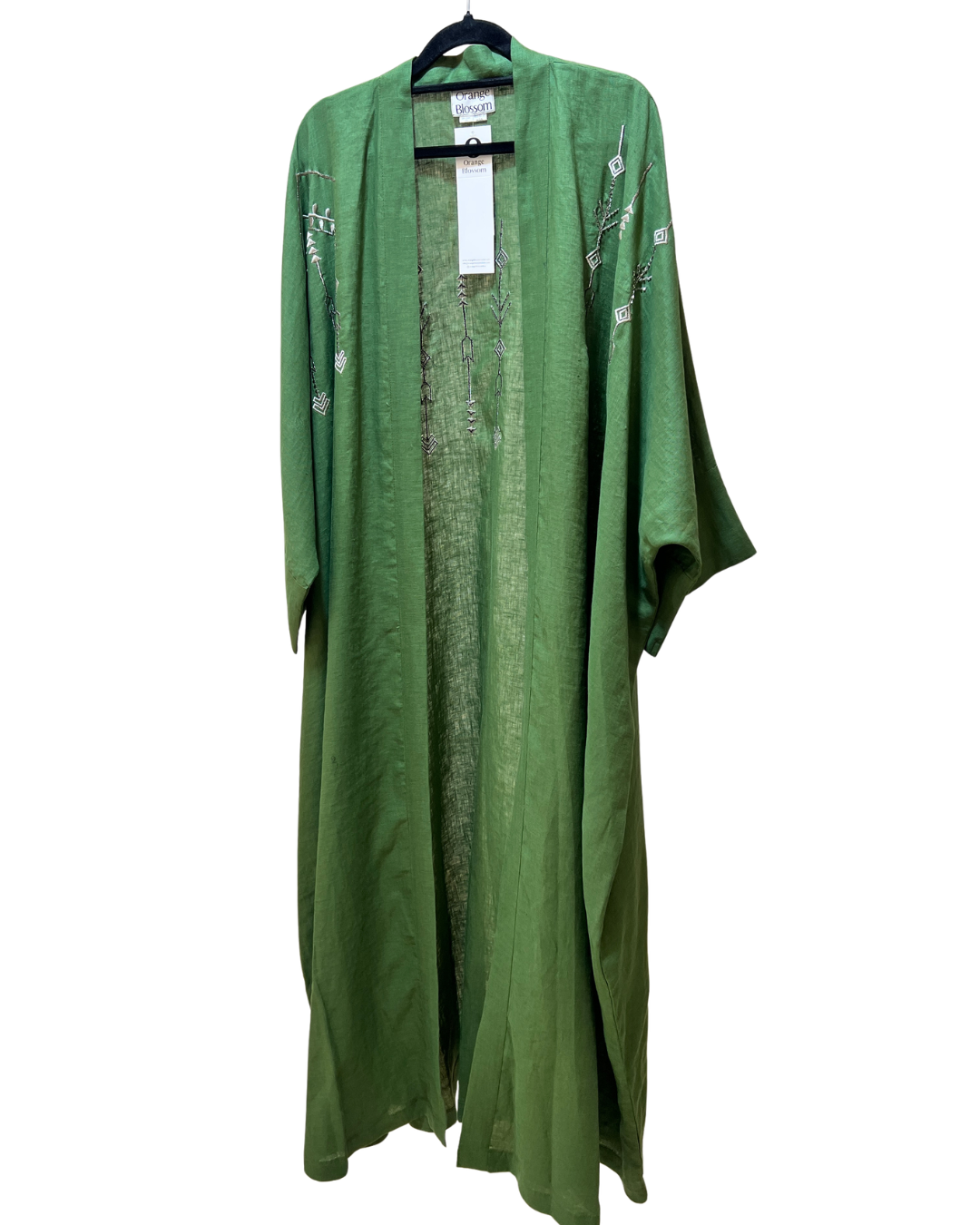 Antalya - Linen Kaftan with Embroidery
