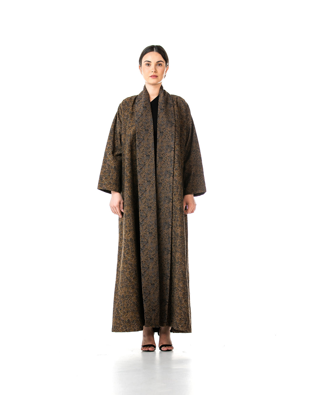 Praline – Printed Thick Cotton A-Line Abaya