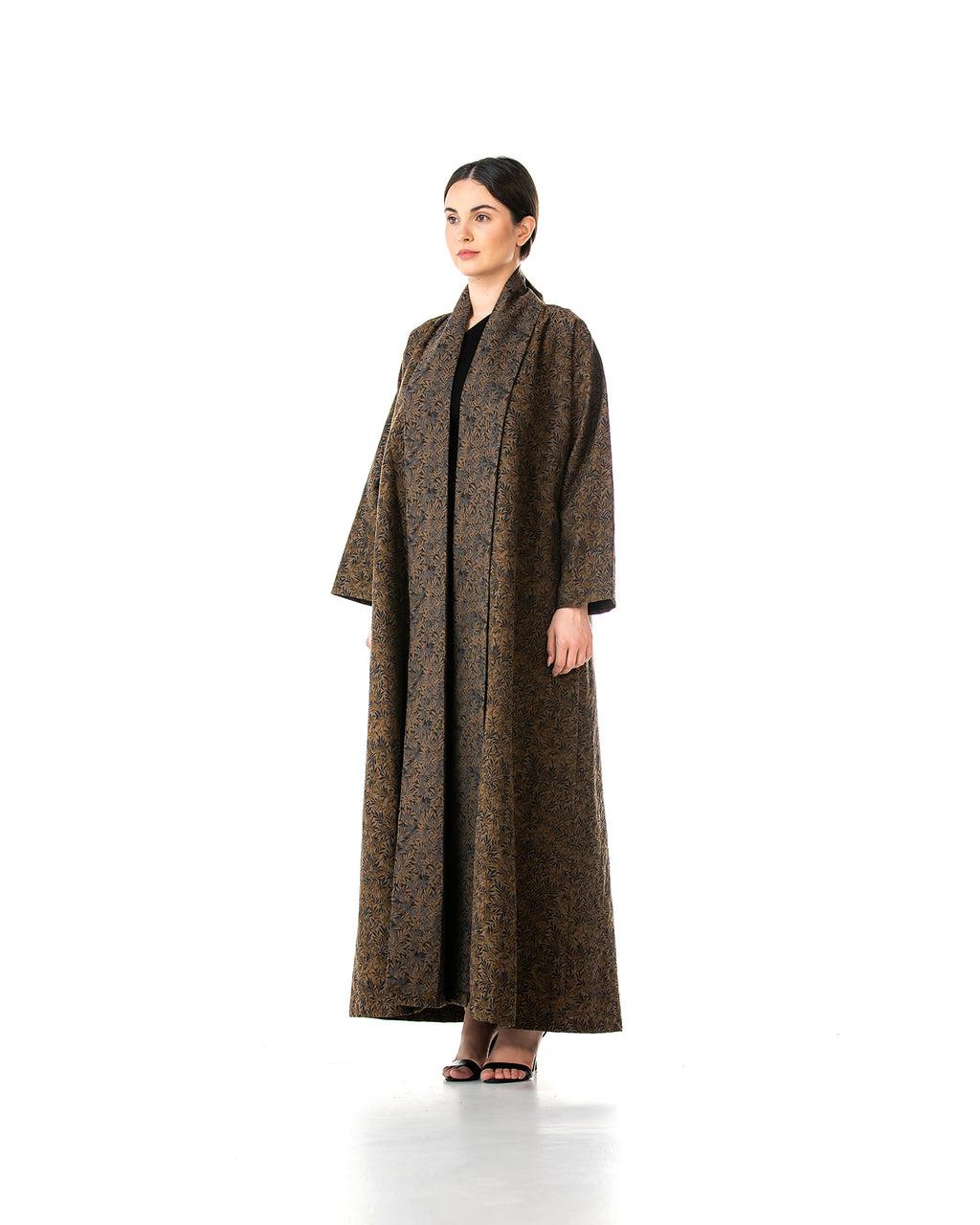 Praline – Printed Thick Cotton A-Line Abaya