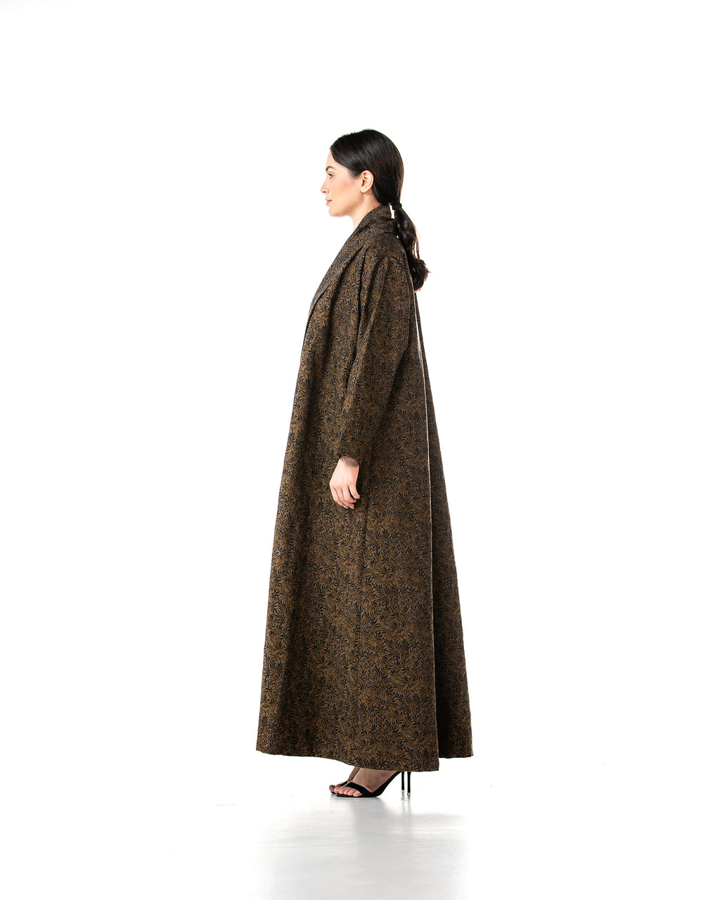 Praline – Printed Thick Cotton A-Line Abaya