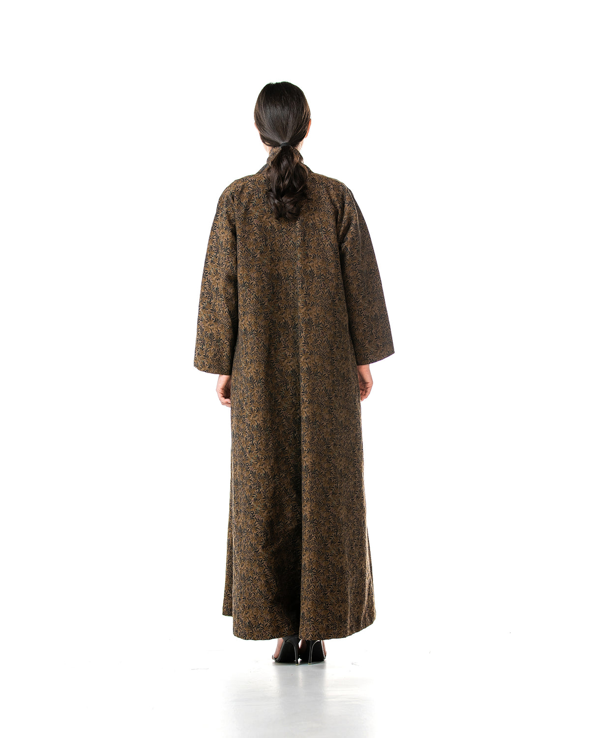 Praline – Printed Thick Cotton A-Line Abaya
