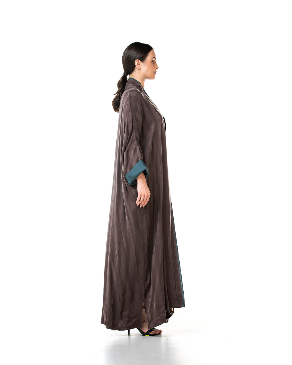 Melody 2.0 – Textured Washed Silk Kaftan Abaya