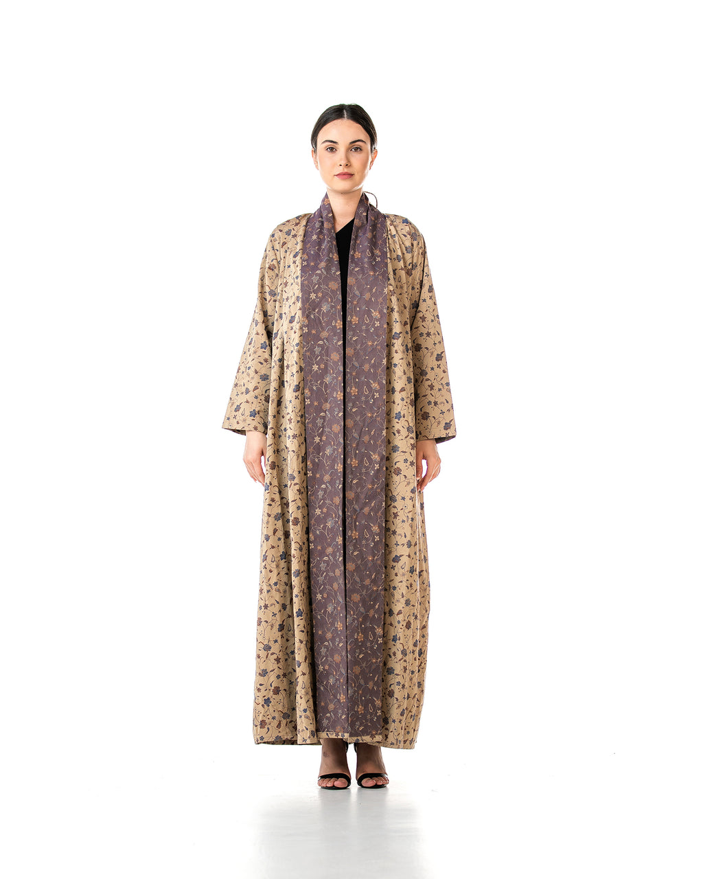 Praline 2.0 – Printed Cotton A-Line Abaya
