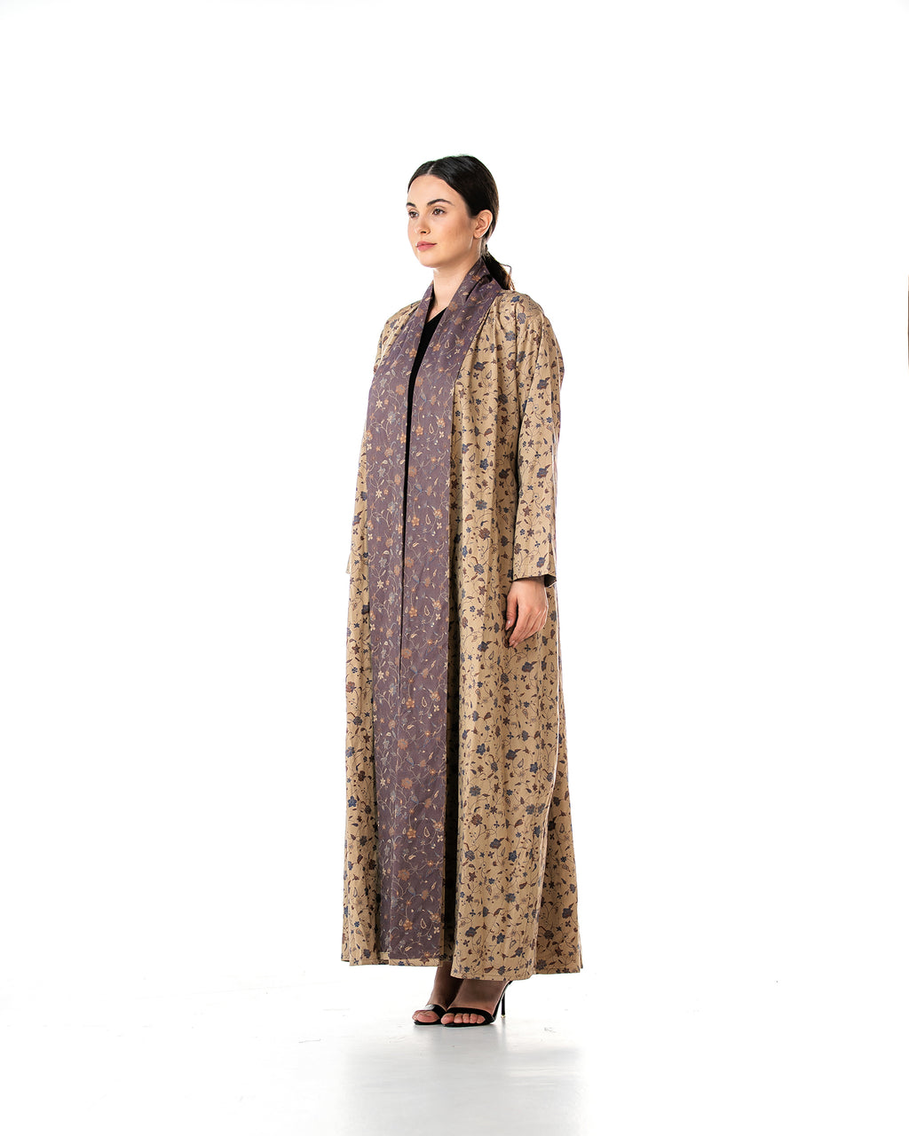 Praline 2.0 – Printed Cotton A-Line Abaya