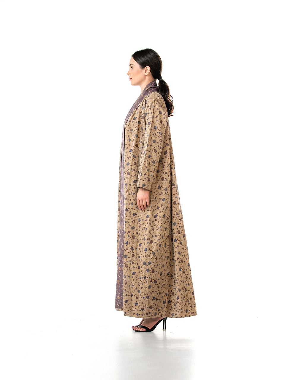 Praline 2.0 – Printed Cotton A-Line Abaya
