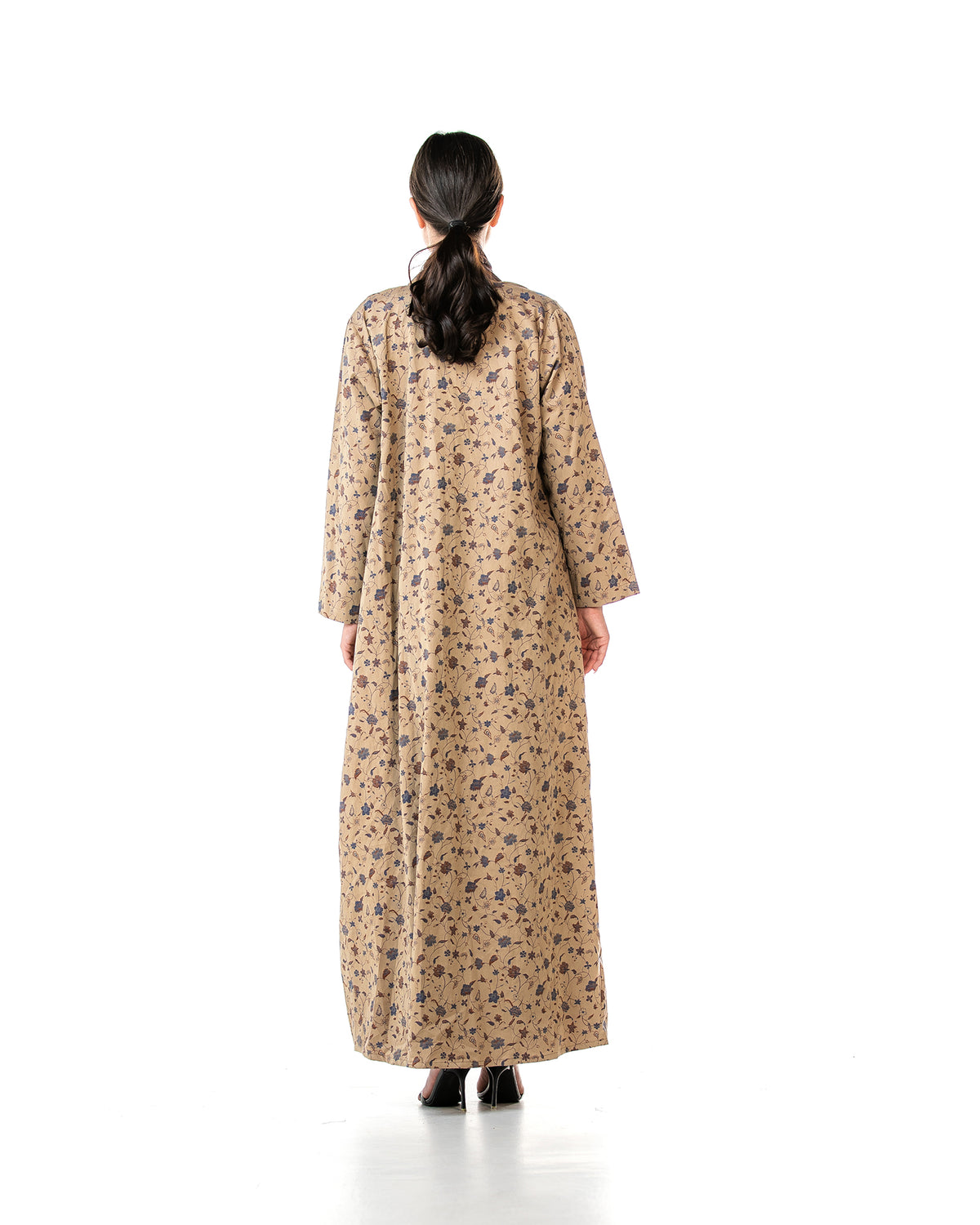 Praline 2.0 – Printed Cotton A-Line Abaya