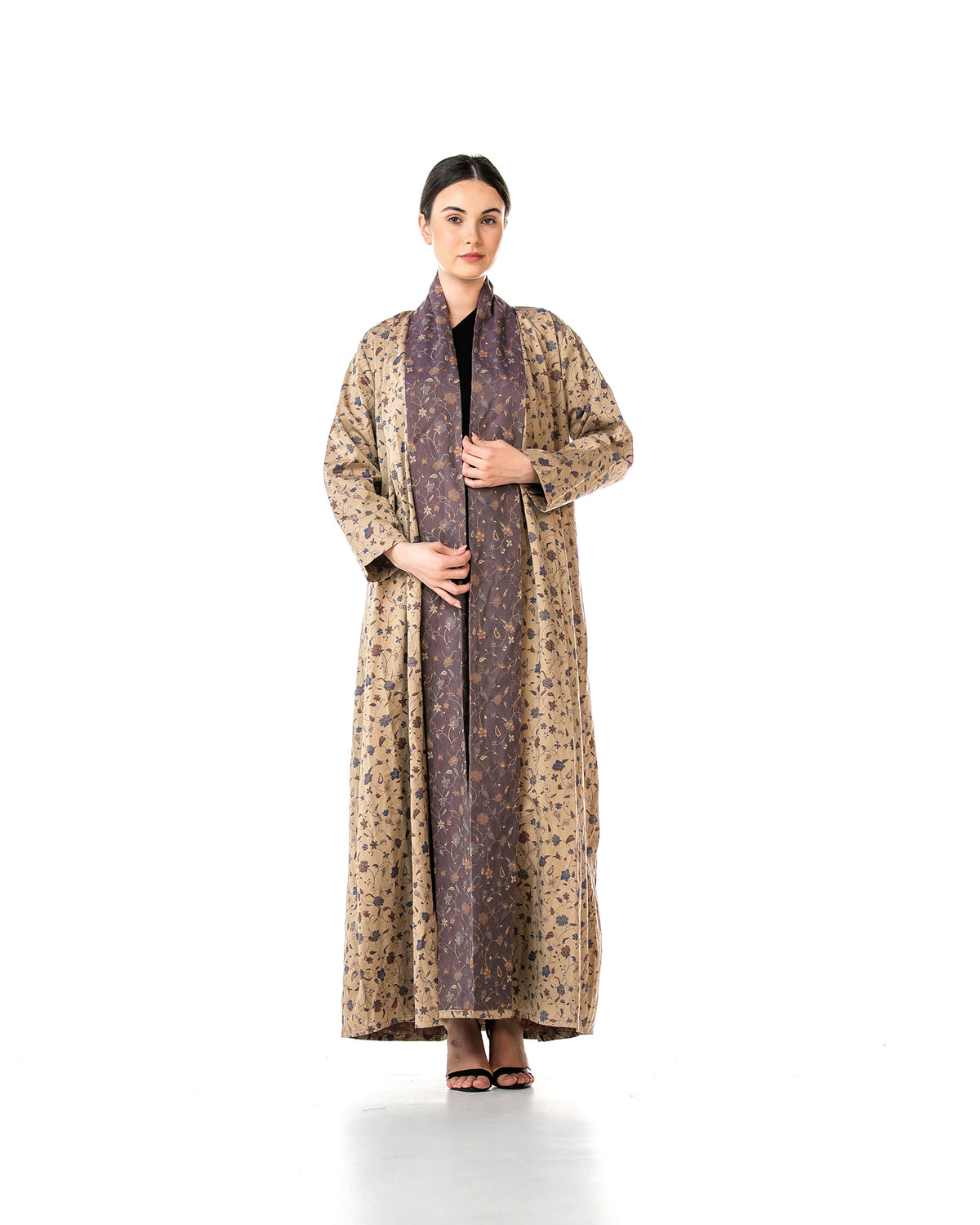 Praline 2.0 – Printed Cotton A-Line Abaya