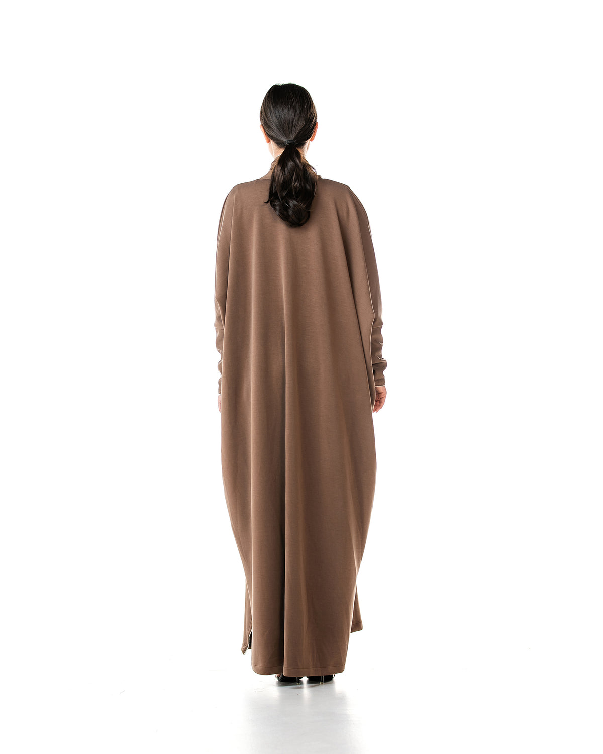 Stone – Jersey Cotton Bisht Abaya