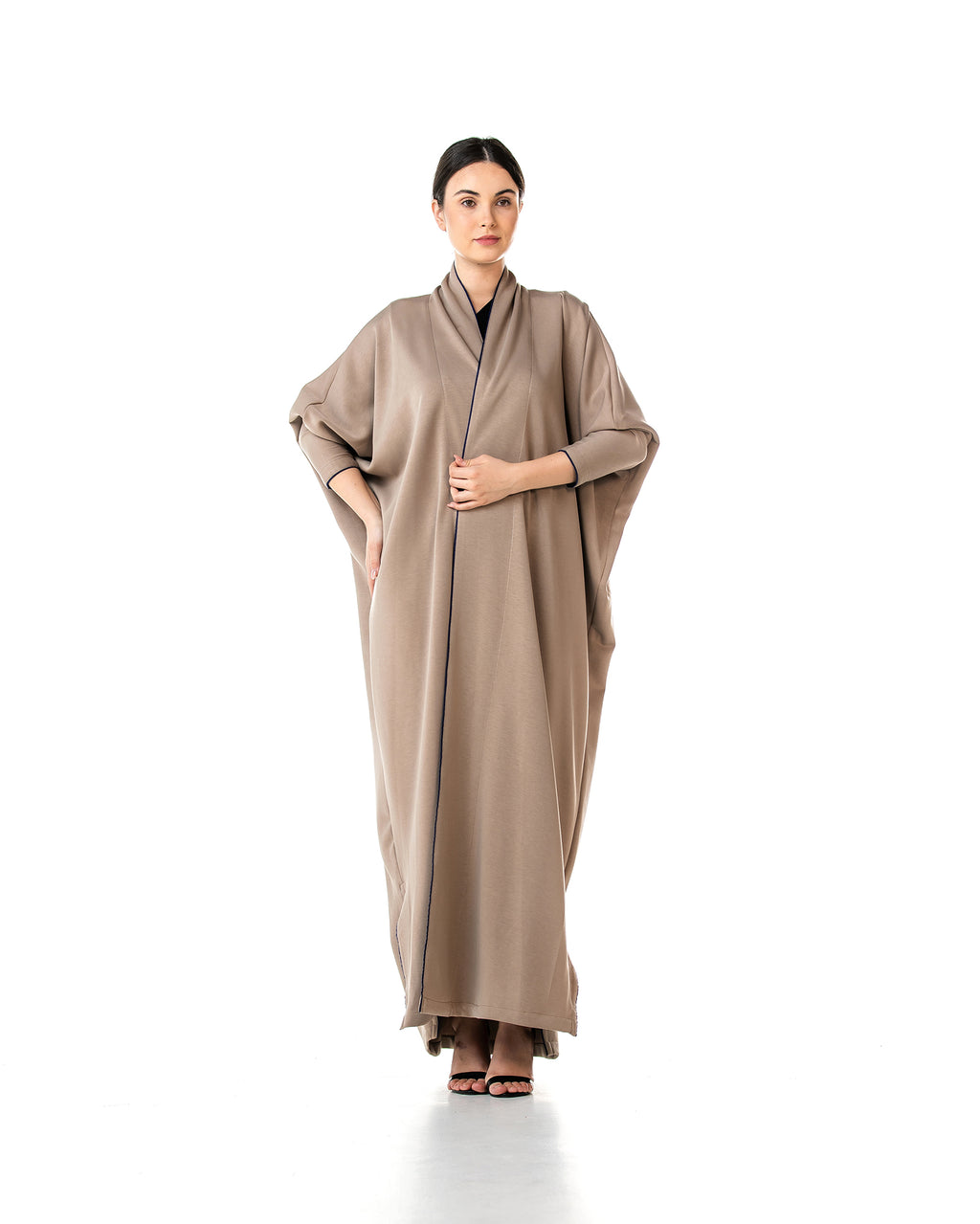 Stone – Jersey Cotton Bisht Abaya