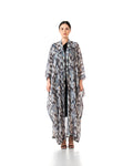 Fig – Printed Chiffon Cotton Bisht Abaya