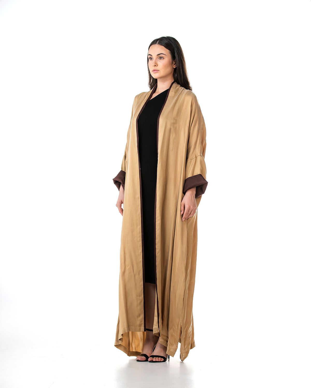 Melody 2.0 – Textured Washed Silk Kaftan Abaya