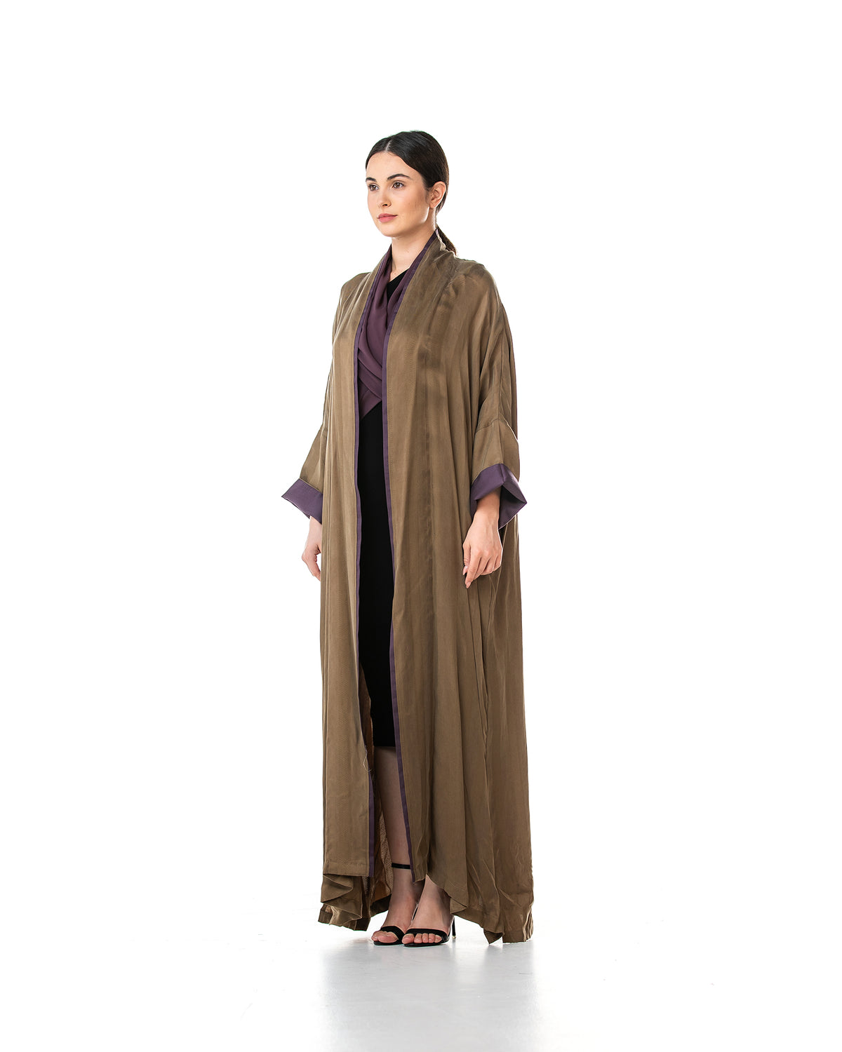Melody 2.0 – Textured Washed Silk Kaftan Abaya