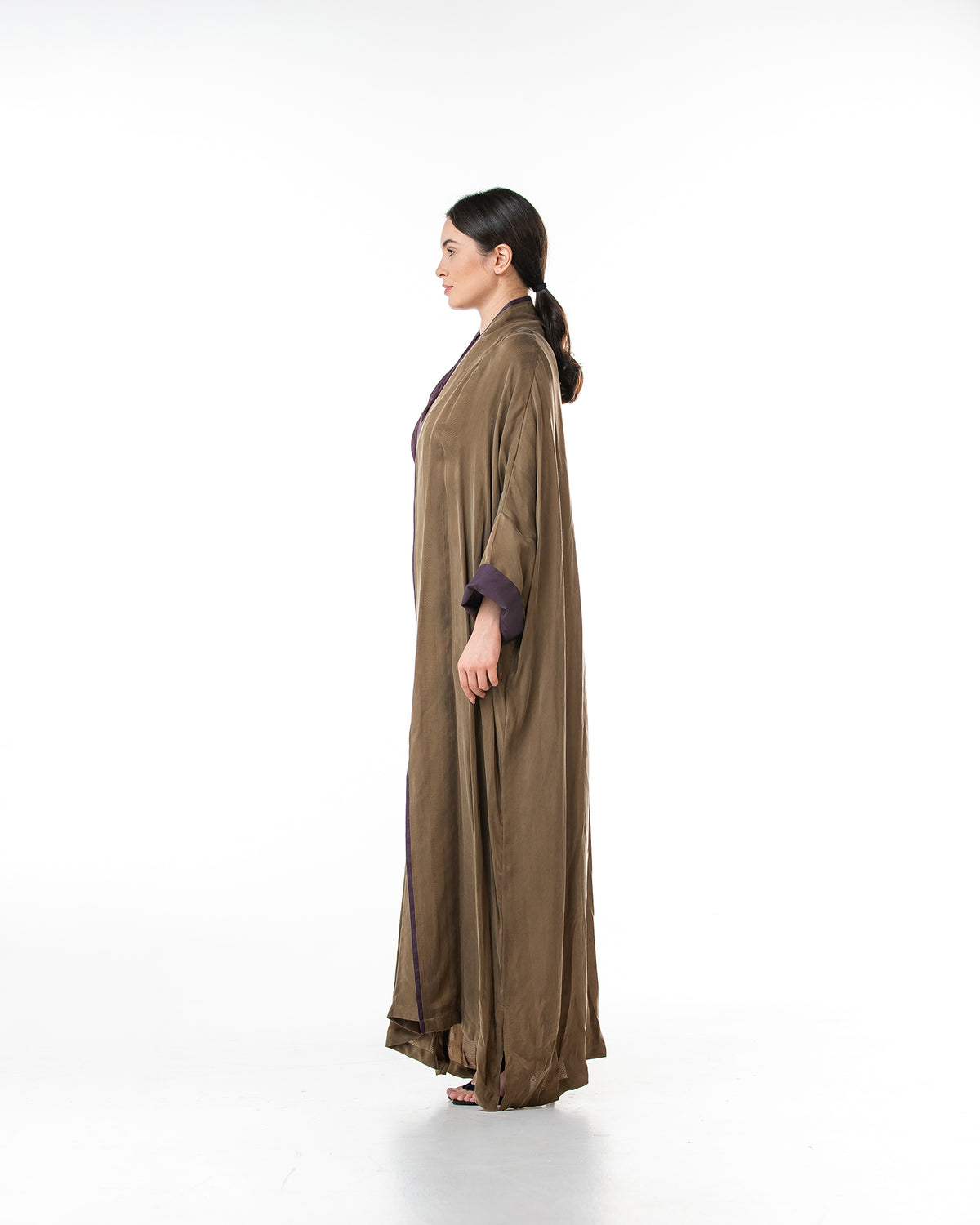 Melody 2.0 – Textured Washed Silk Kaftan Abaya