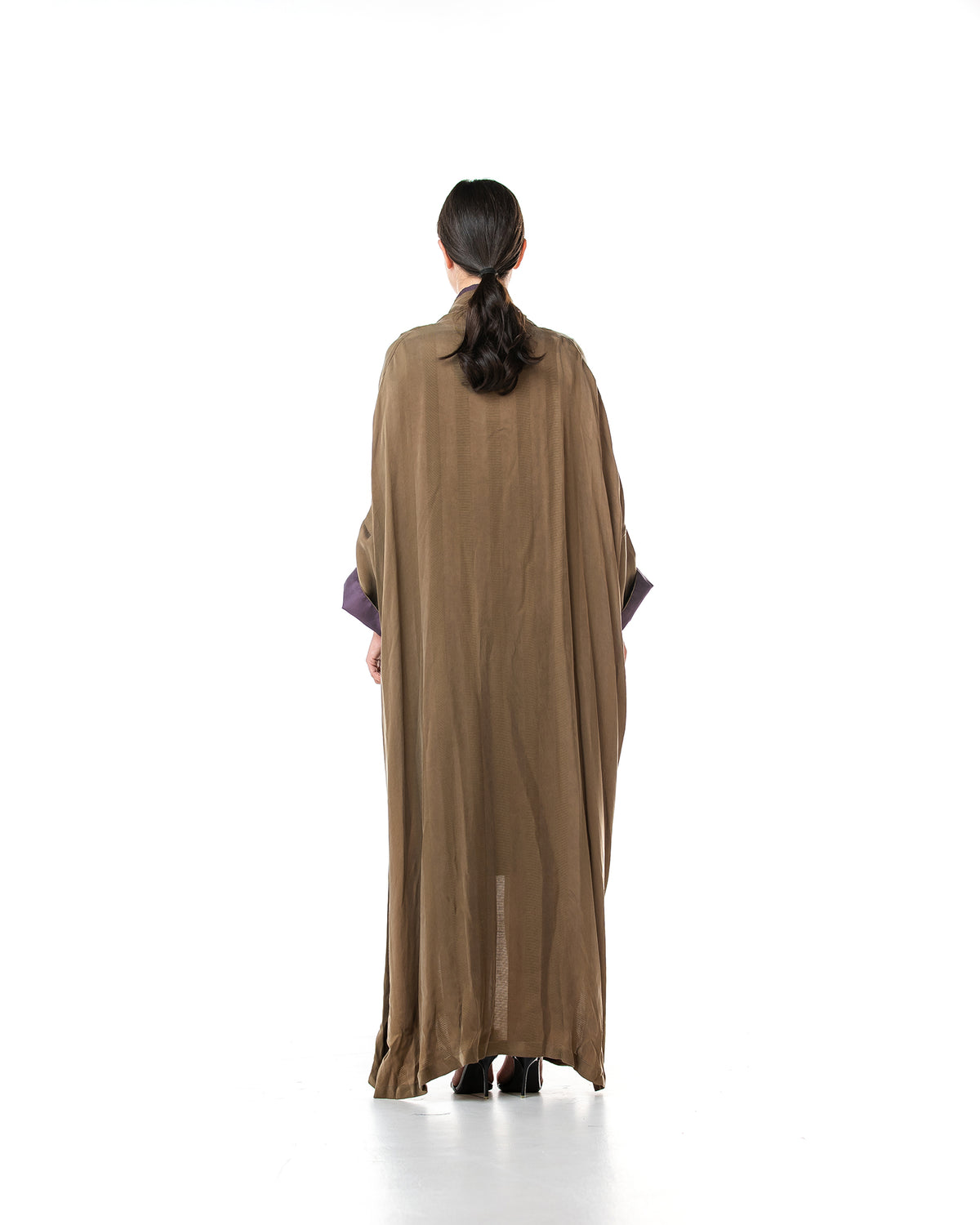 Melody 2.0 – Textured Washed Silk Kaftan Abaya