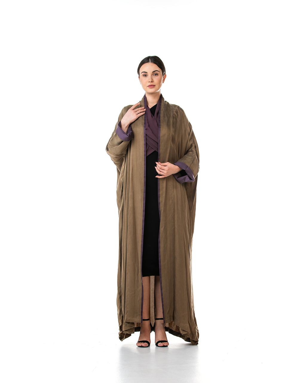 Melody 2.0 – Textured Washed Silk Kaftan Abaya
