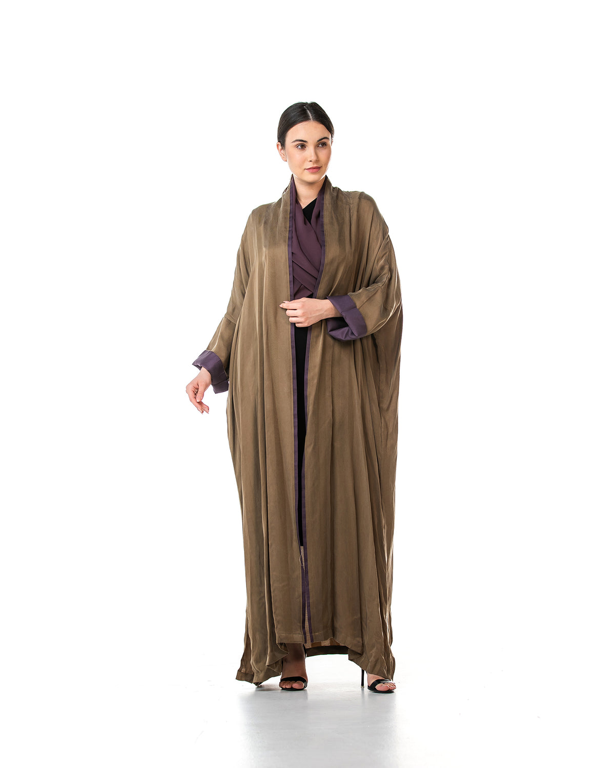 Melody 2.0 – Textured Washed Silk Kaftan Abaya
