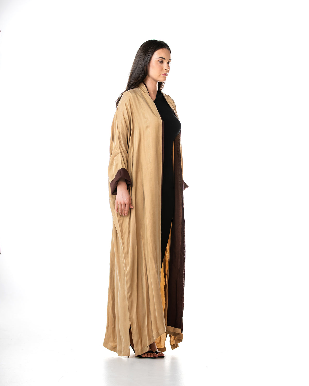 Melody 2.0 – Textured Washed Silk Kaftan Abaya
