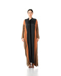 Eclipse 2.0 – Colorblock Washed Silk Bisht Abaya