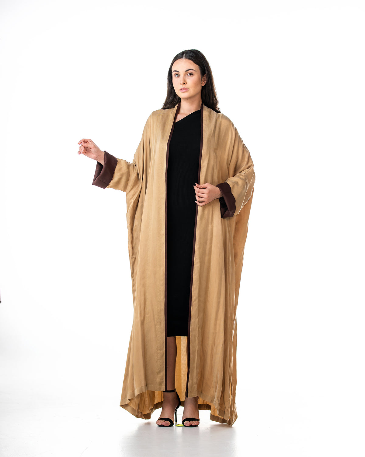 Melody 2.0 – Textured Washed Silk Kaftan Abaya