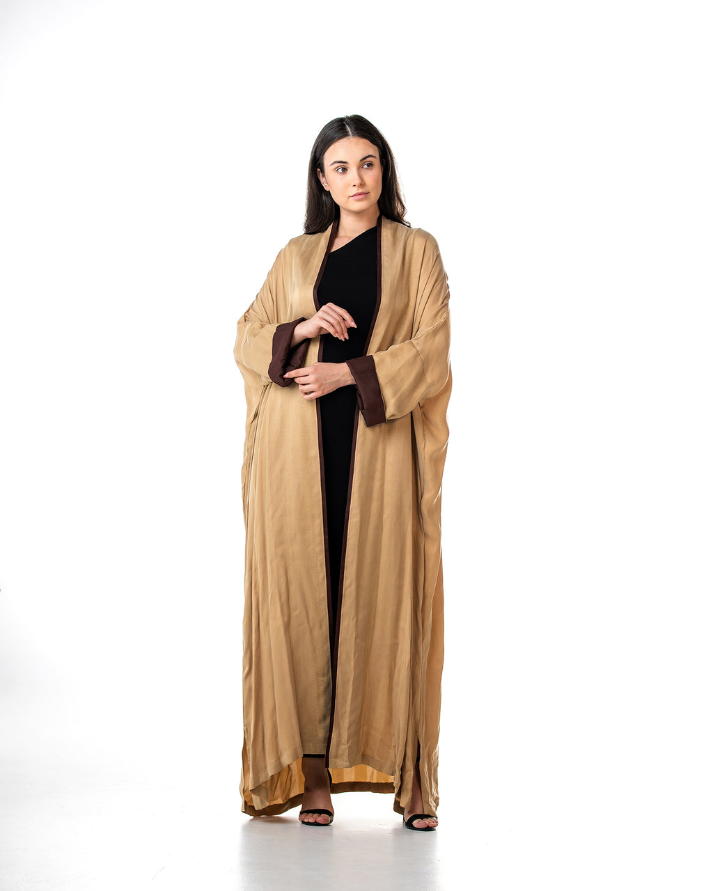 Melody 2.0 – Textured Washed Silk Kaftan Abaya