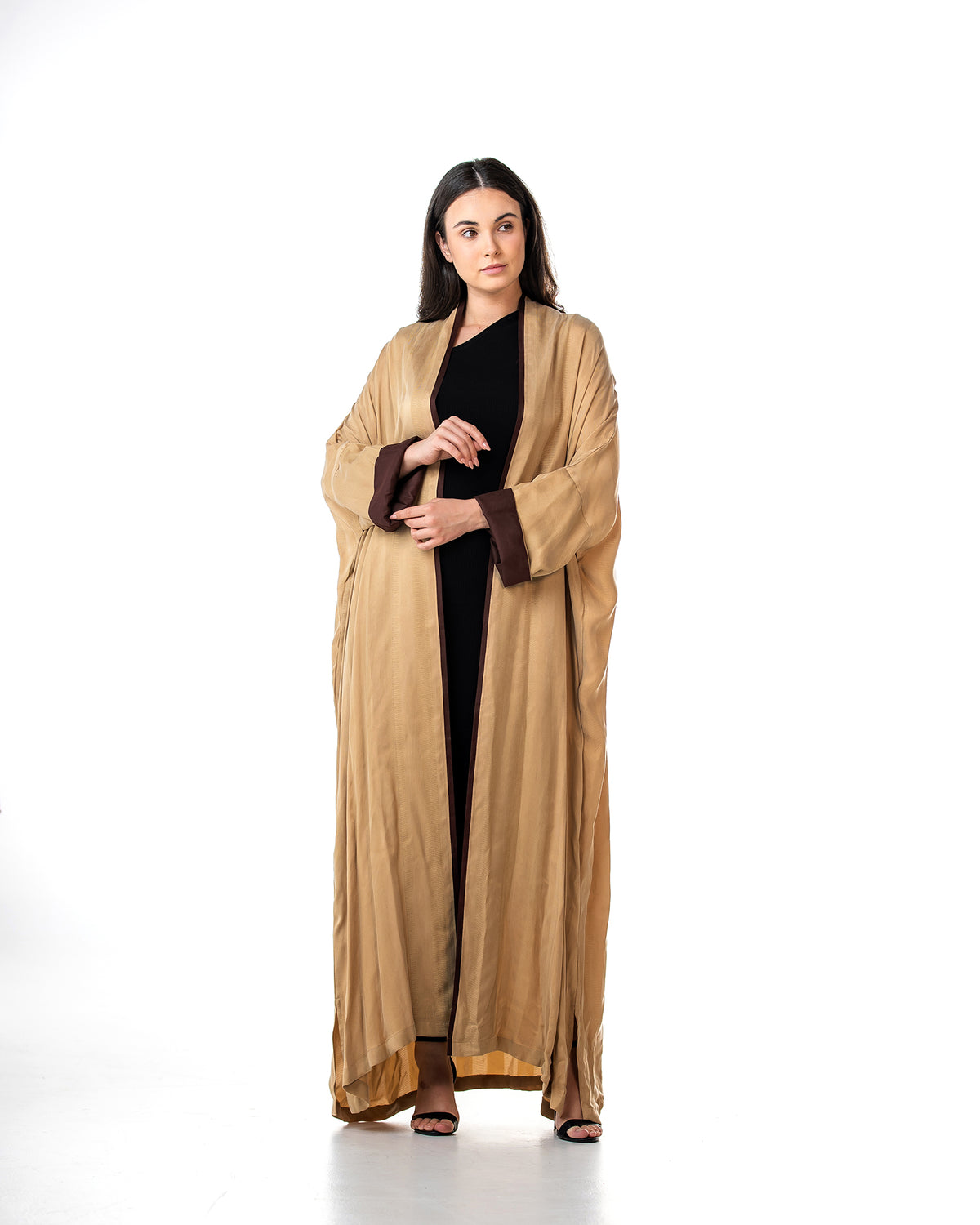 Melody 2.0 – Textured Washed Silk Kaftan Abaya