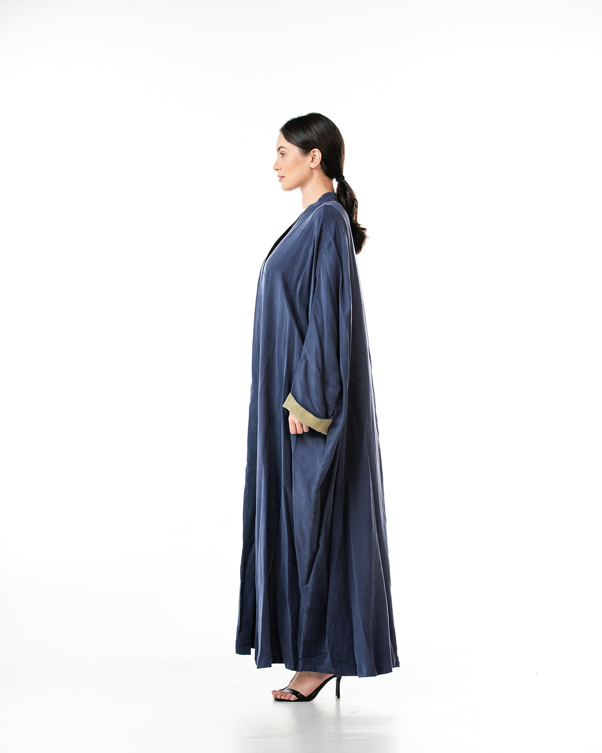 Maya Lux – Washed Silk Kaftan Bisht Abaya
