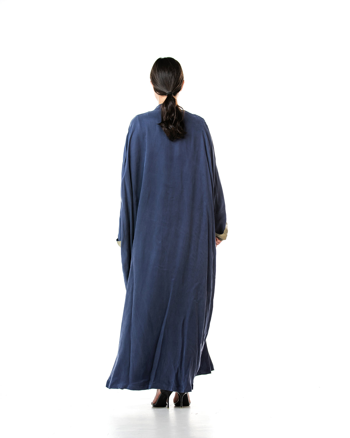 Maya Lux – Washed Silk Kaftan Bisht Abaya