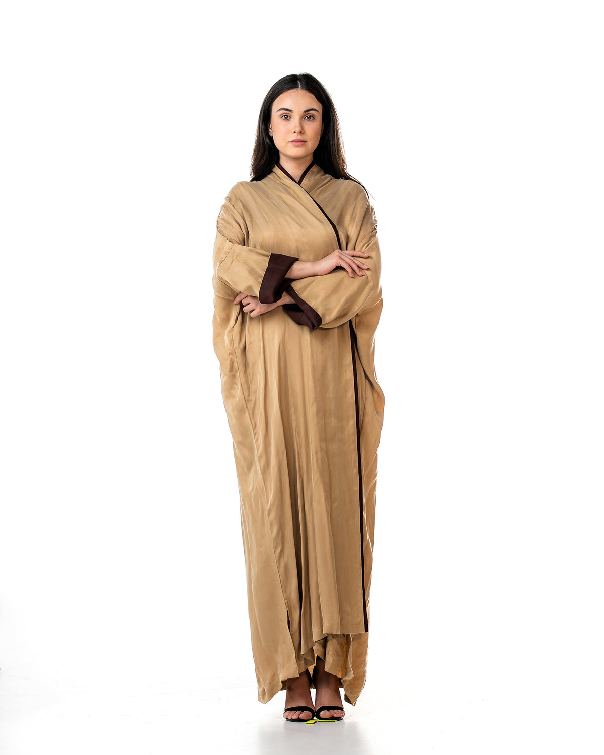Melody 2.0 – Textured Washed Silk Kaftan Abaya