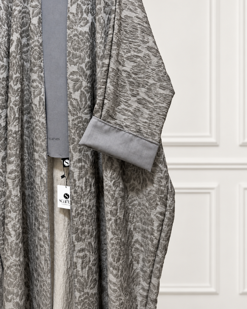 Sunset – Crinkle Viscose Linen Bisht Abaya