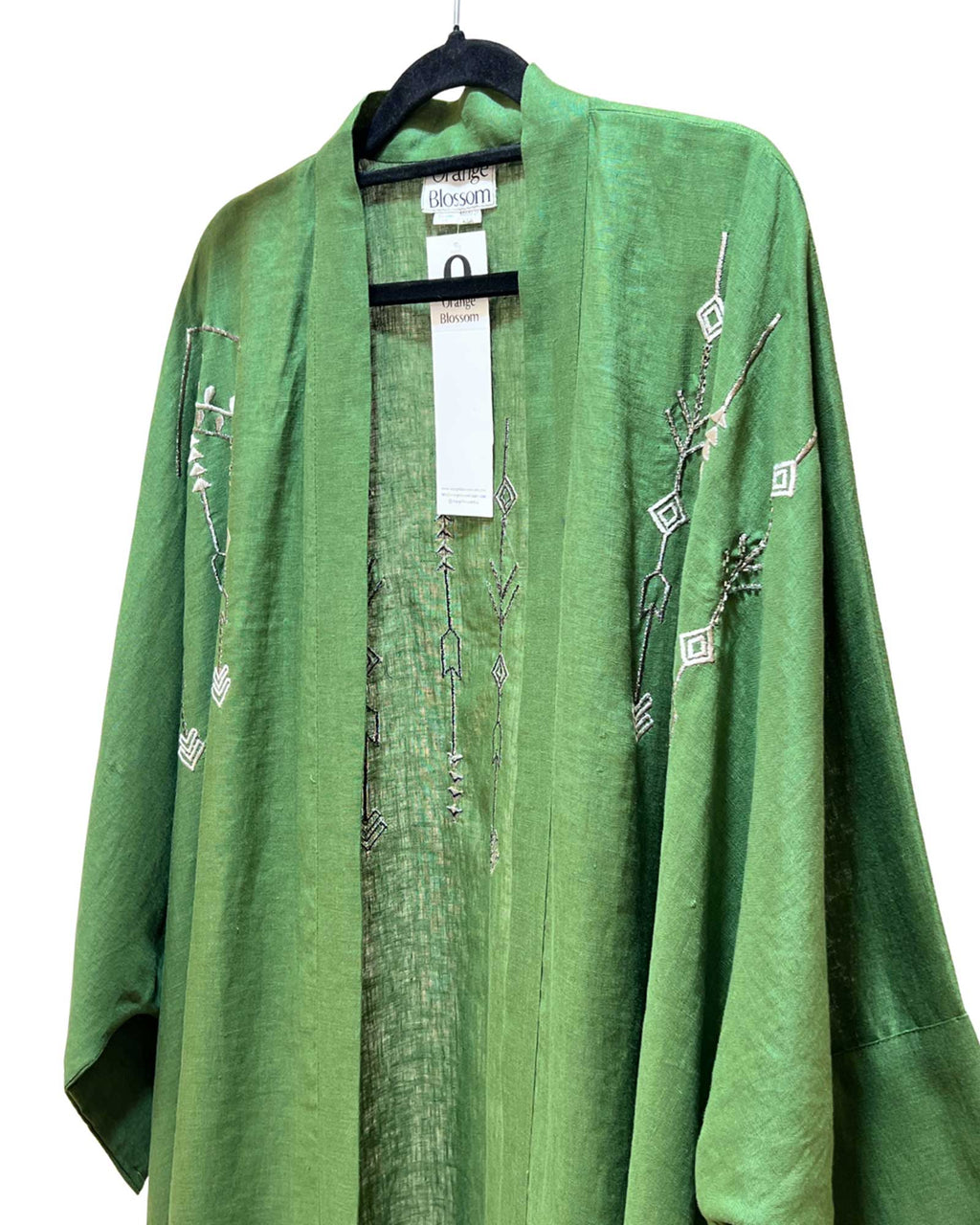Antalya - Linen Kaftan with Embroidery