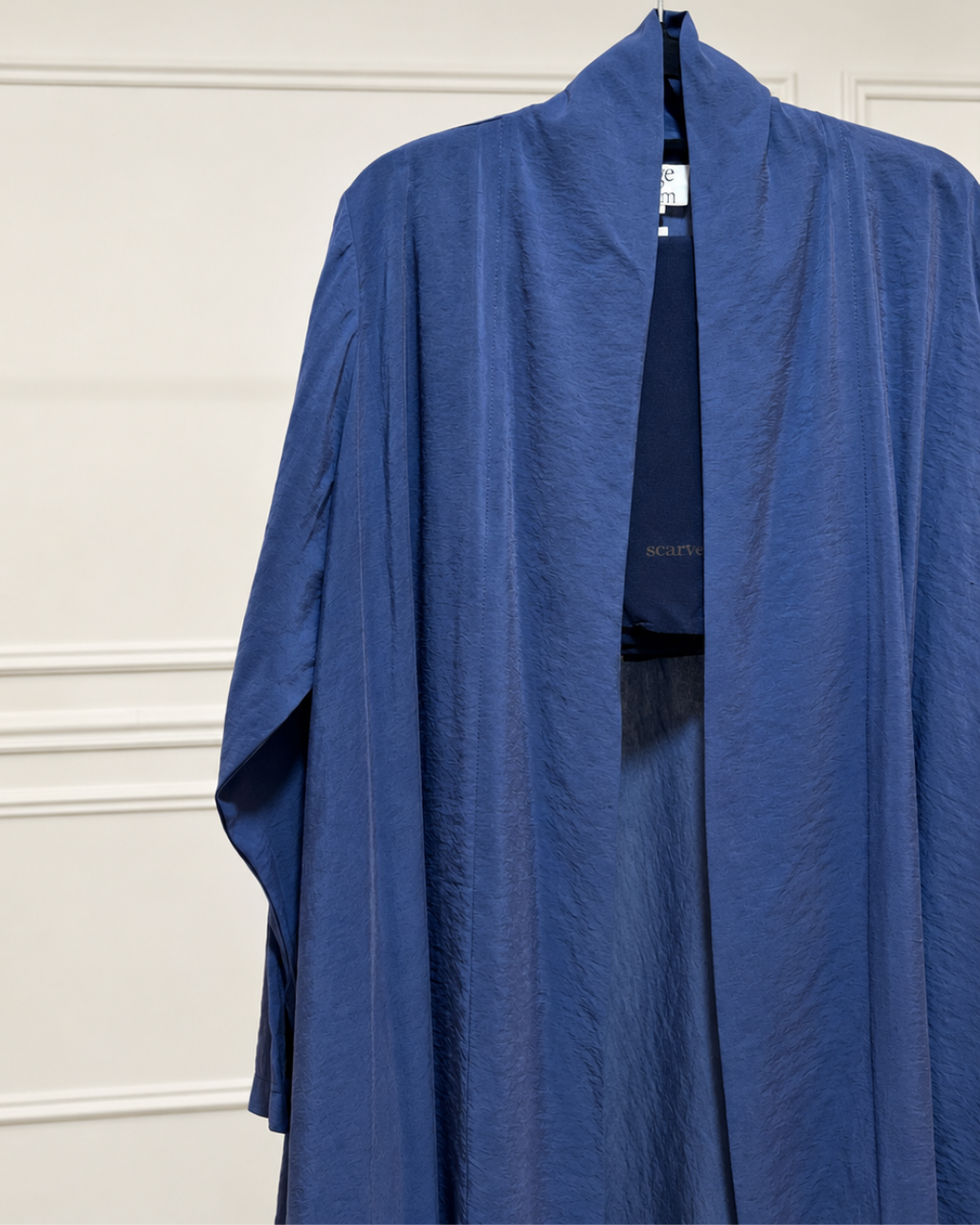Ozone – Washed Linen Asymmetrical Abaya