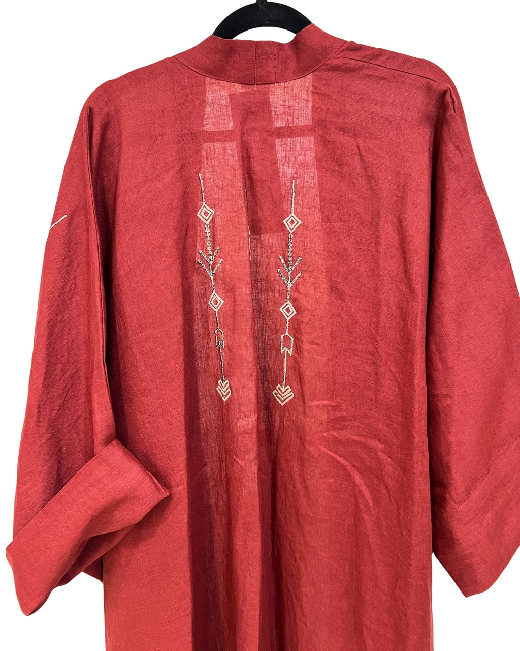 Antalya - Linen Kaftan with Embroidery