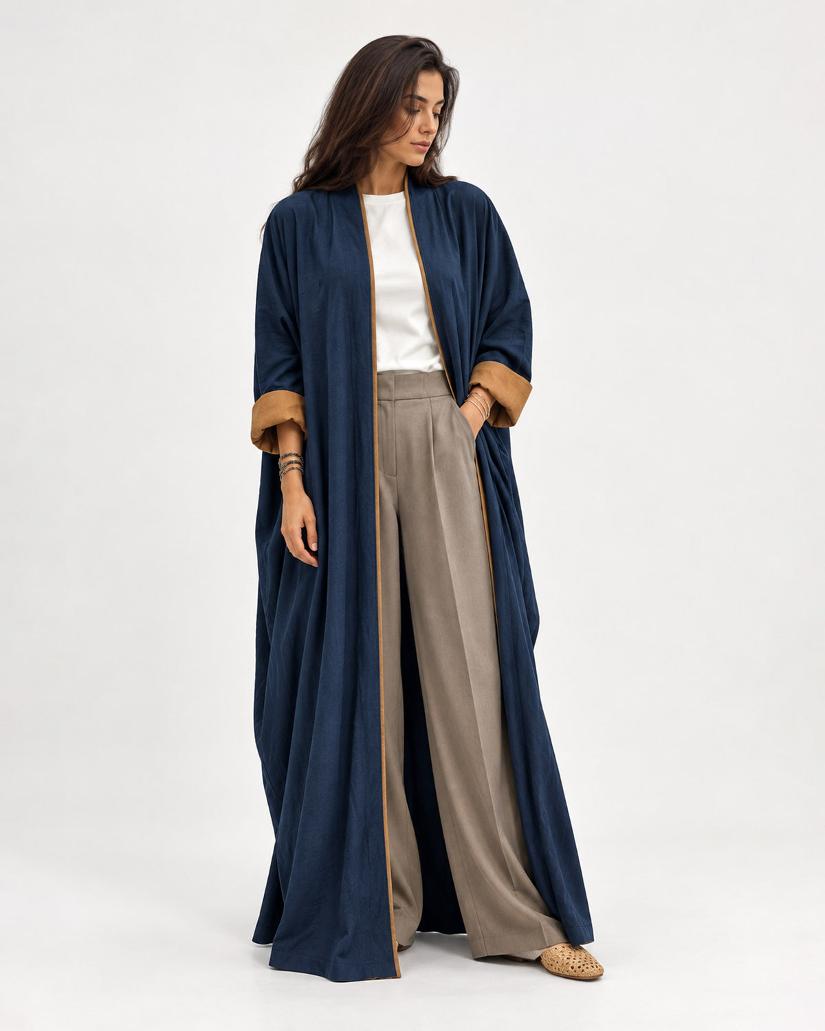 Classico – Washed Linen Kaftan Abaya