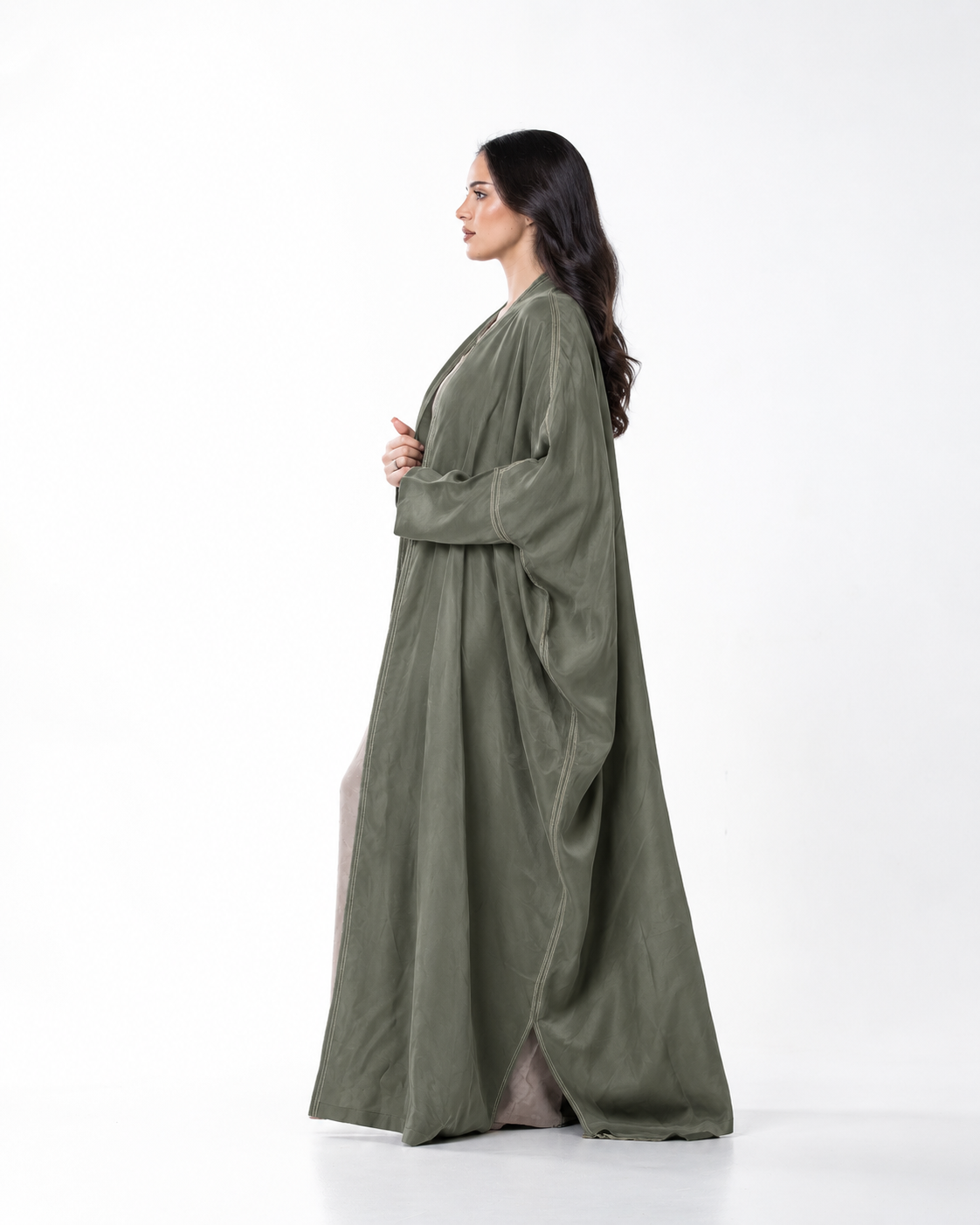 Allure – Washed Silk Bisht Abaya