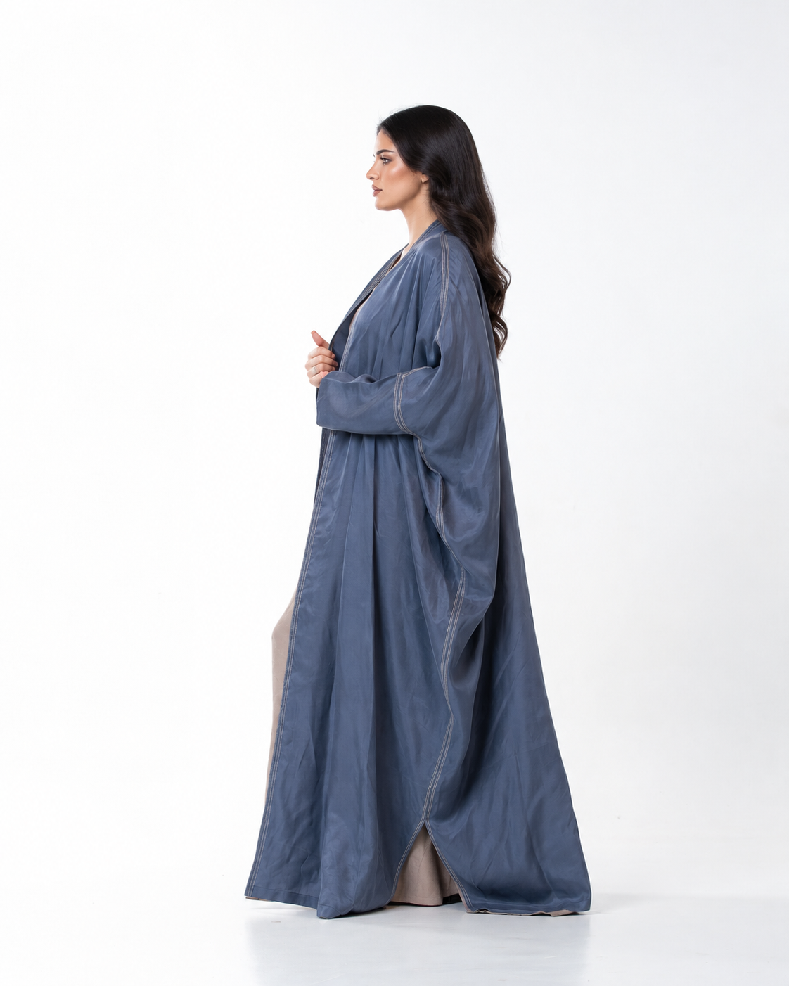 Allure – Washed Silk Bisht Abaya