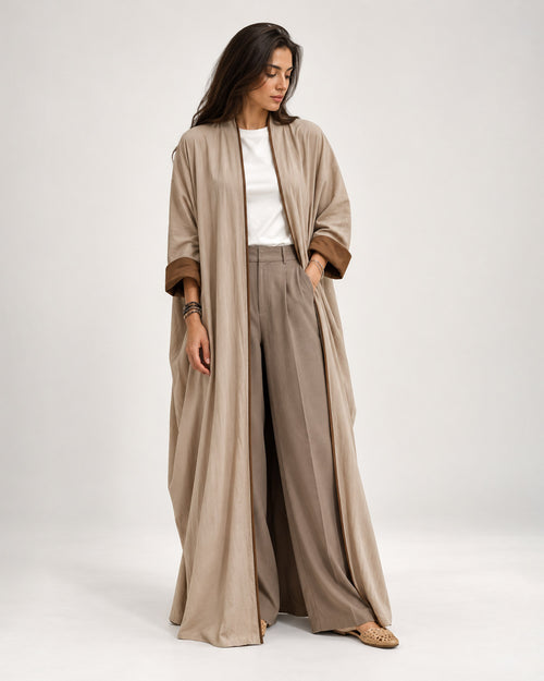 Classico – Washed Linen Kaftan Abaya