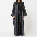 Dune - Printed Suede Velvet Abaya