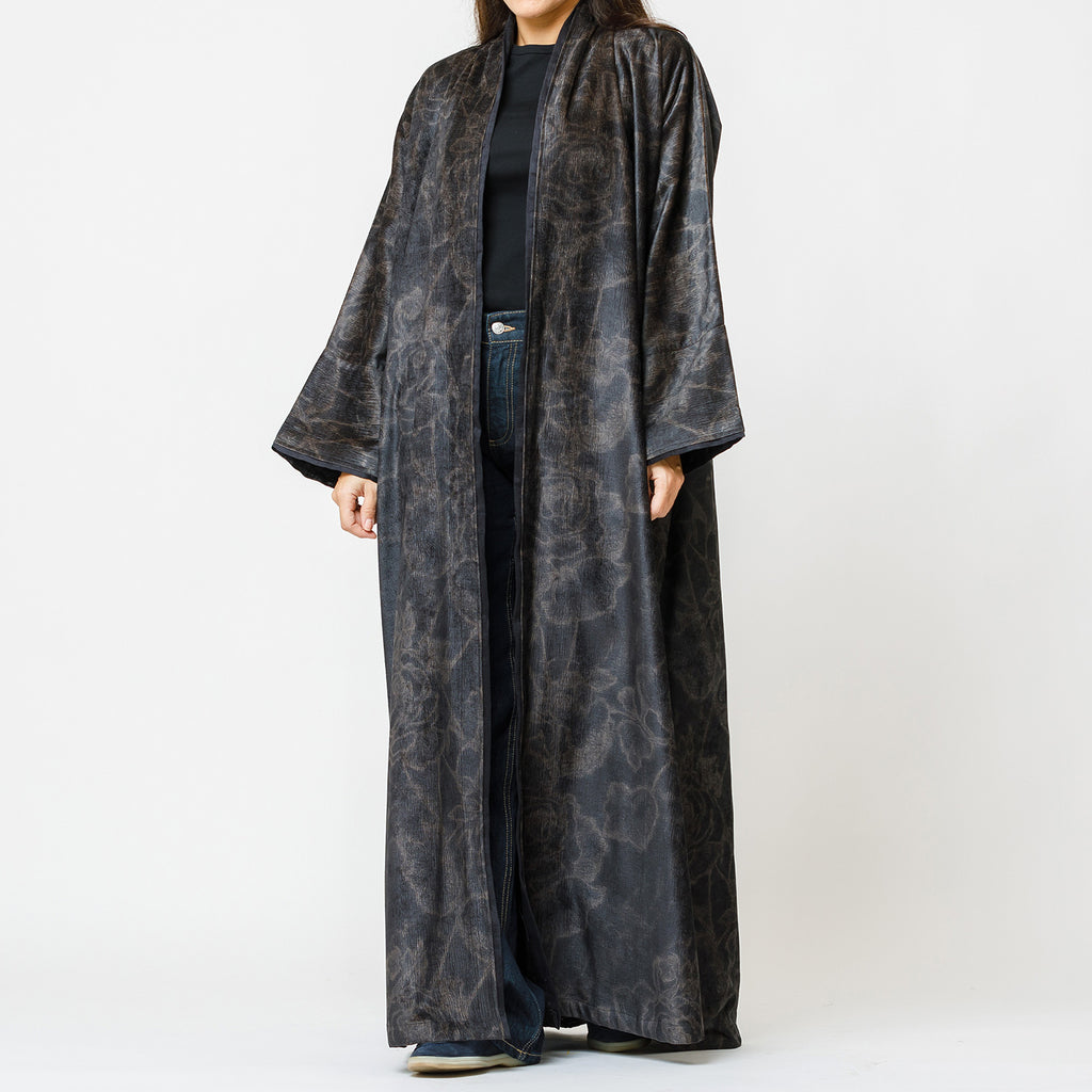 Dune - Printed Suede Velvet Abaya