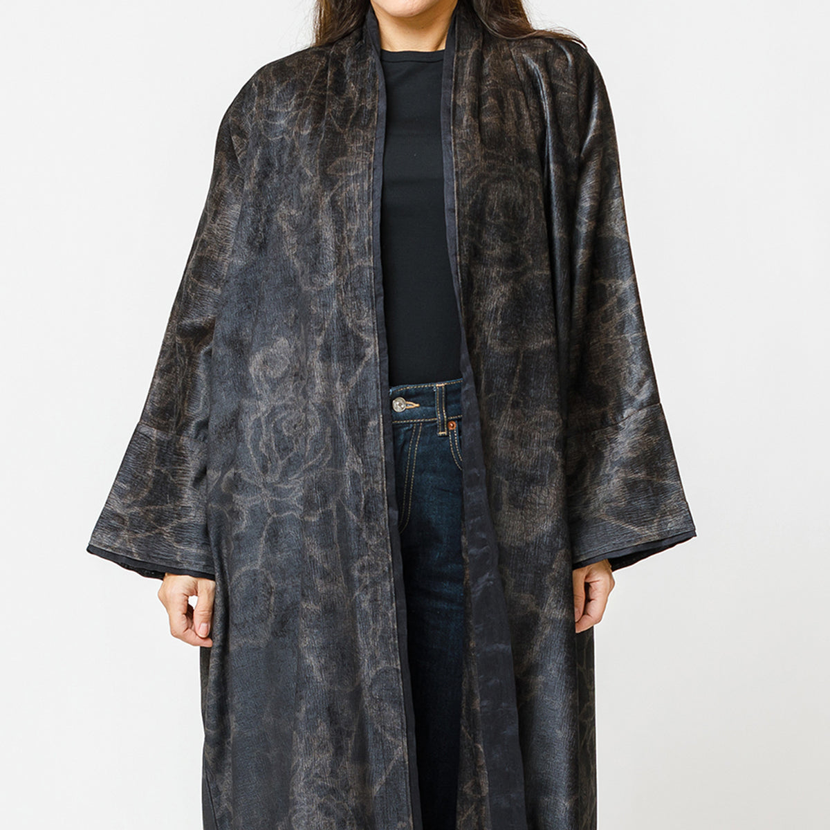 Dune - Printed Suede Velvet Abaya
