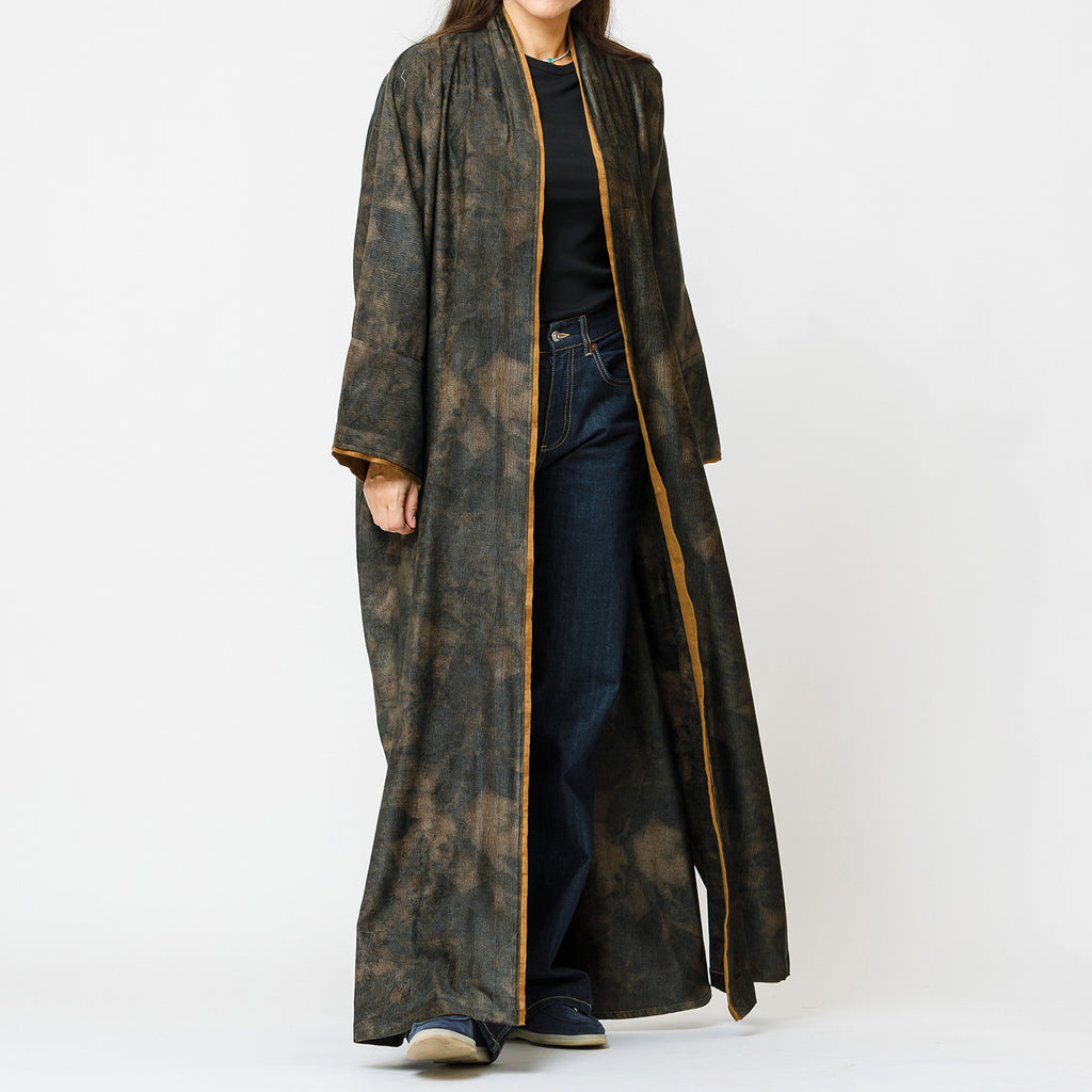 Dune - Printed Suede Velvet Abaya