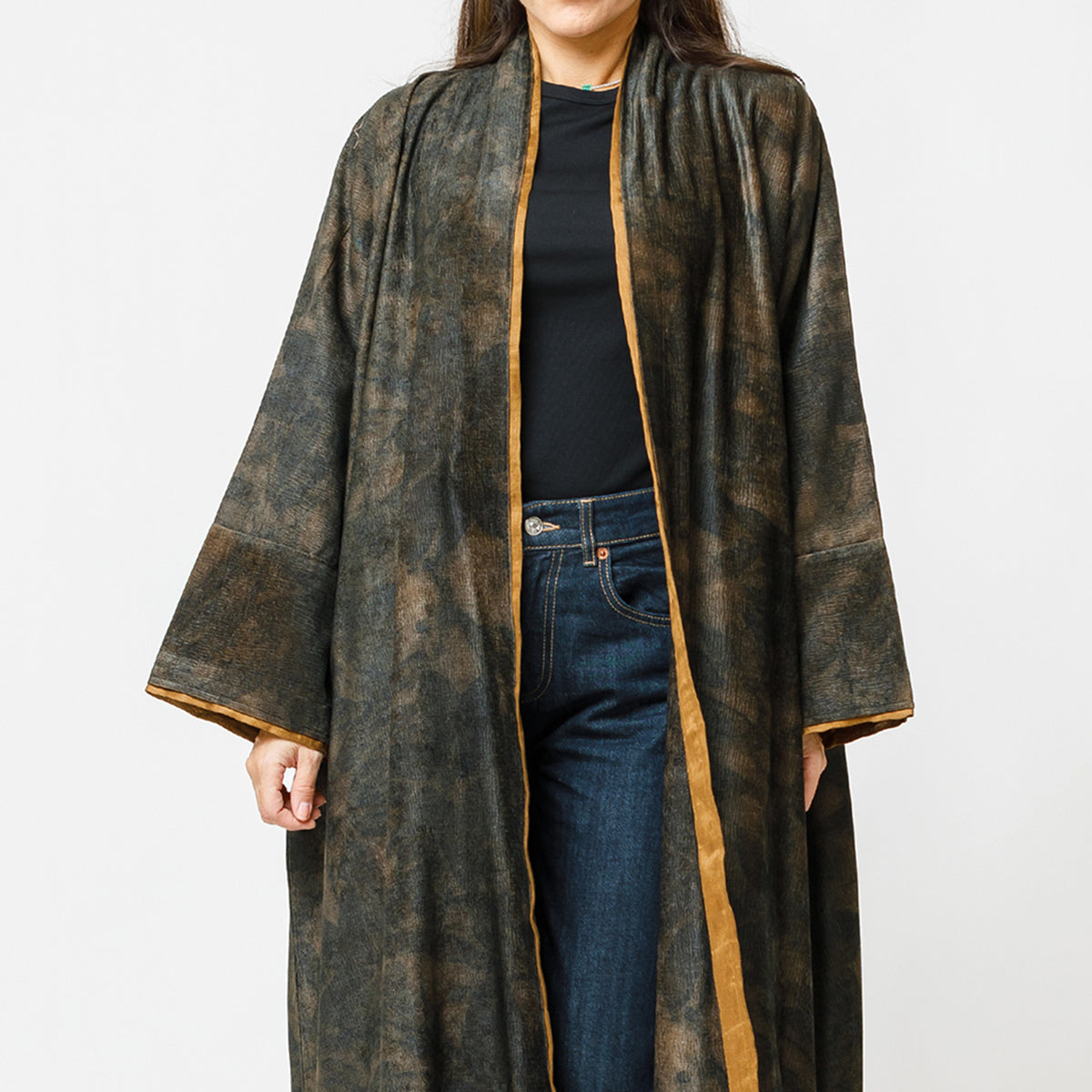Dune - Printed Suede Velvet Abaya