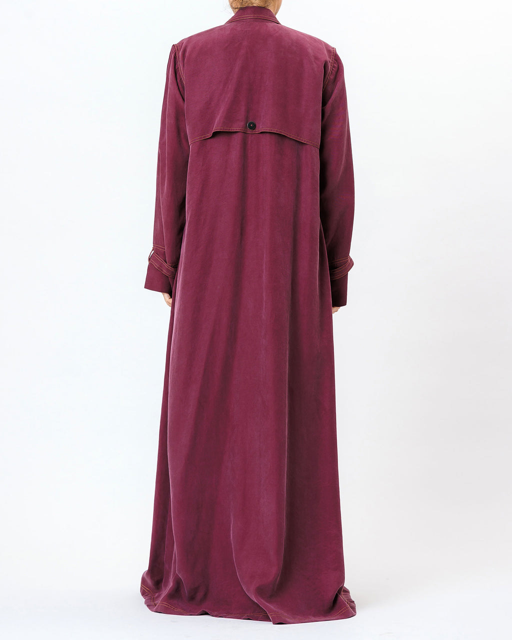  Celia – Washed Silk Trench Abaya