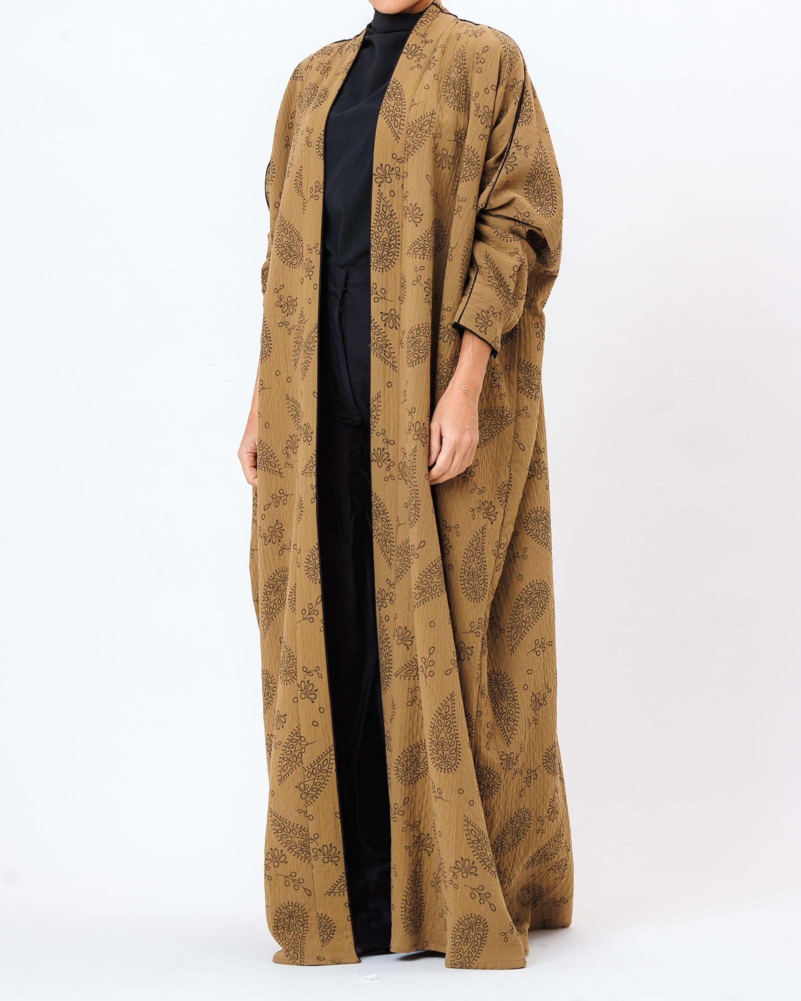  Bandana – Linen Printed Bisht Abaya