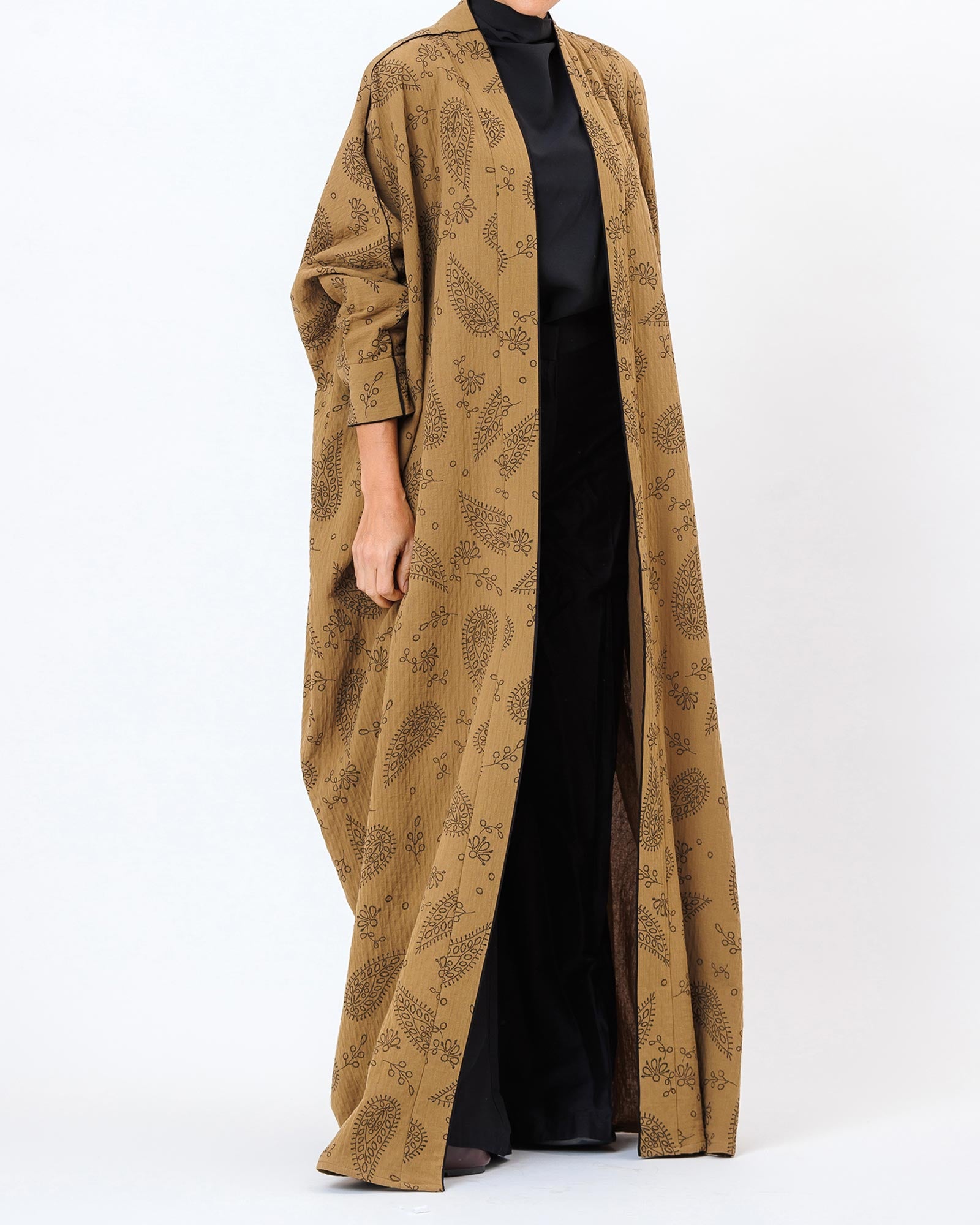 Bandana – Linen Printed Bisht Abaya