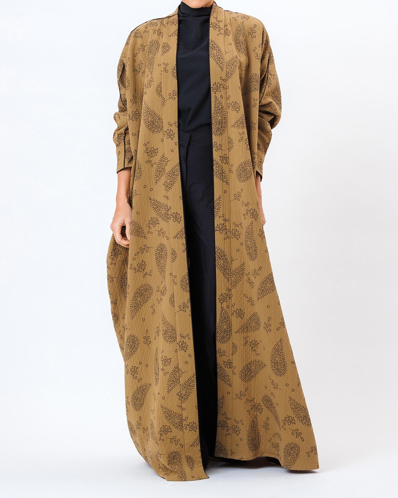  Bandana – Linen Printed Bisht Abaya
