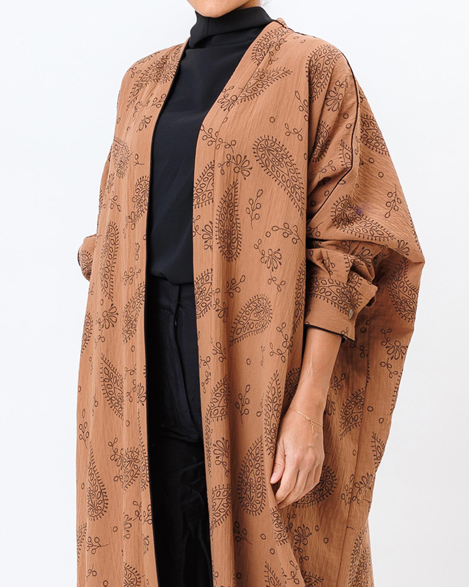  Bandana – Linen Printed Bisht Abaya