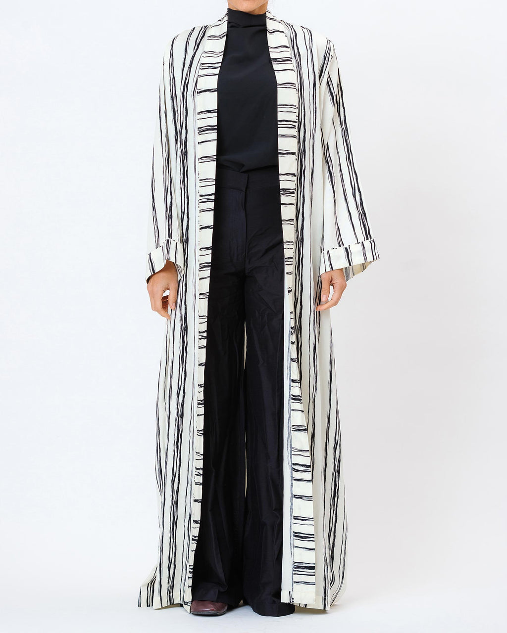 Brass 2.0 – Striped Flared Abaya