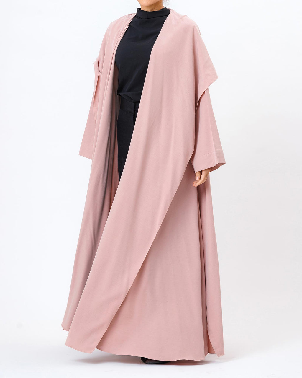  Elara – Washed Linen Hooded Abaya