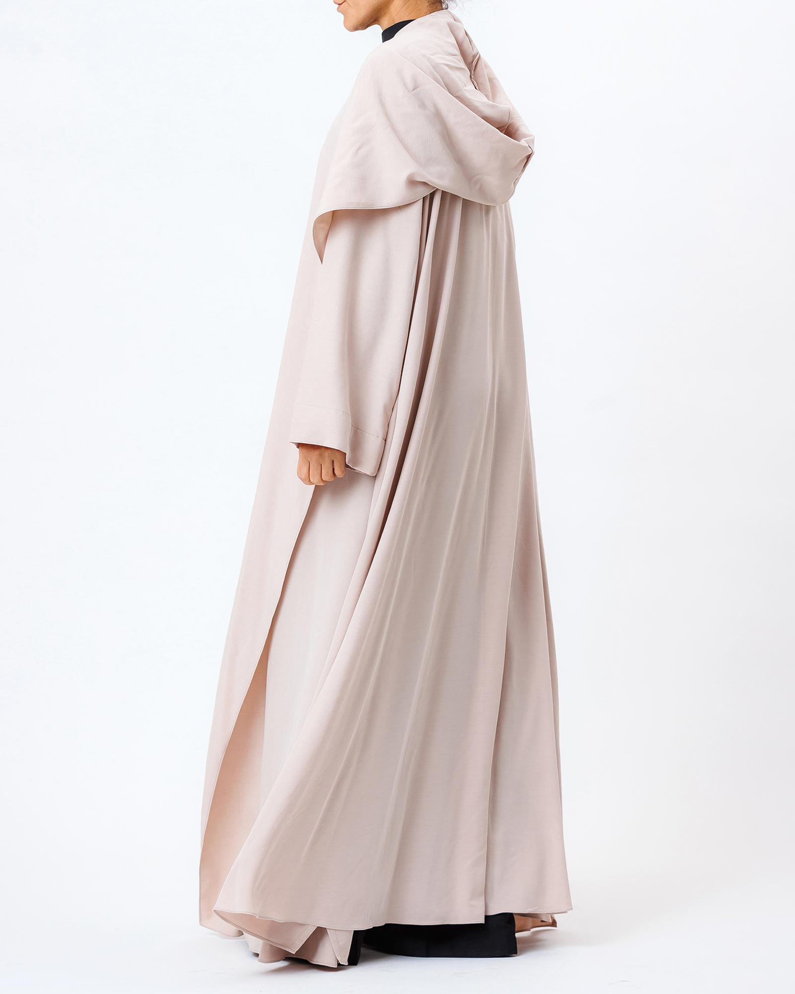  Elara – Washed Linen Hooded Abaya