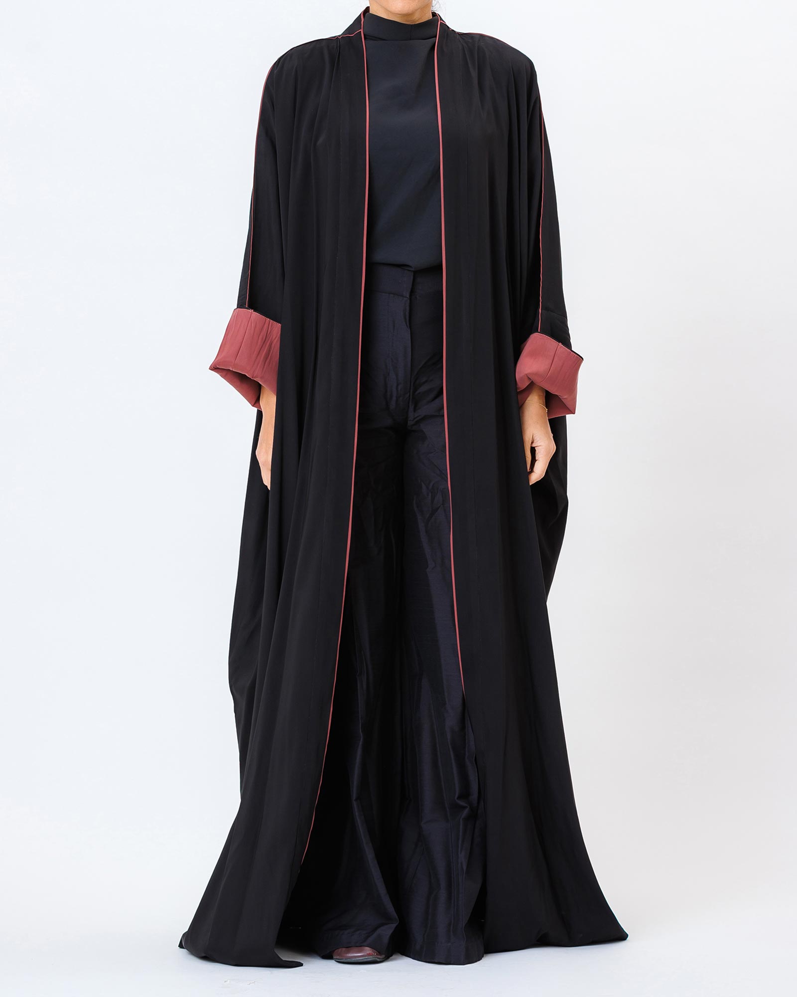 Mira – Washed Silk Bisht Kaftan Abaya